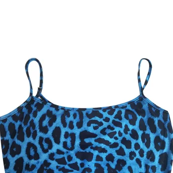 Dilusoo 2020. Gada Vasaras Sieviešu Leopard Print Kleita Bez Piedurknēm Spageti Siksnas Kleita Sieviete Gadījuma Backless Kleita Sieviete
