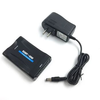 Centachia HDMI Kabeļi-Scart uz HDMI HD Video Converter Digitālā Signāla Adapteri, HD Video, TV Uztvērējs, DVD Box 1080P Audio Upscale