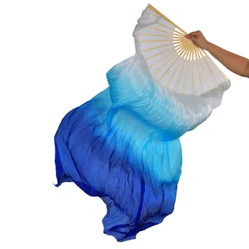 Karstā Pārdošanas Sievietes Augstas Kvalitātes Ķīnas Zīda Ventilators Vēdera deju zīda tricolor deju ventilators krāsas zīda Tērpu, Vēdera Dejas