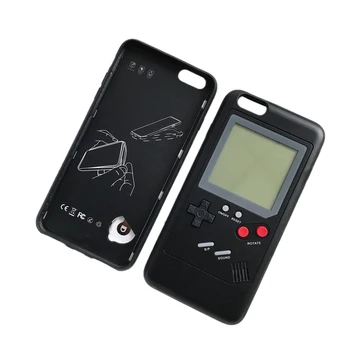 Par Retro GB Gameboy Tetris Telefonu Gadījumos iPhone 6S 6 7 8 Plus Soft TPU Var Spēlēt Blokus Spēļu Konsole Vāciņš Iphone X Capa