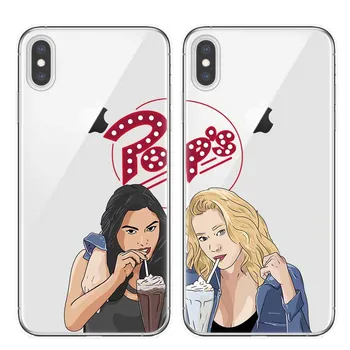 Amerikāņu seriāls Riverdale Betija un Veronica Draudzība Aizmugurējā Vāciņa Telefonu Gadījumos iPhone 11 Pro XS Max X XR 8 7 6 6S Plus 5S