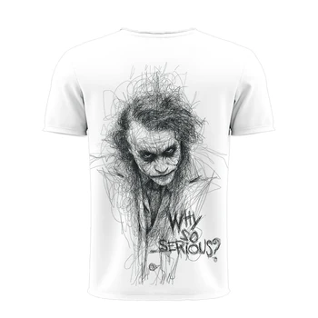 2020. gada Vasaras Klauns white Joker 3D Iespiests T Krekls Vīriešiem Joker Sejas Gadījuma Vīriešu t Klauns Īsām Piedurknēm Smieklīgi, T Krekli TopsXXS-6XL