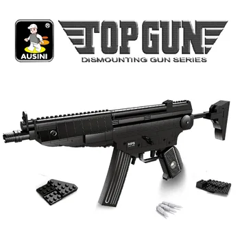 2018 Jaunu M16 AK47 QSZ M45 95 veida automātisko šauteni, Snaiperis šautene, Snaiperis šauteni, pistoli modelis Celtniecības Bloku Komplekts Rotaļlieta Dāvana Bērniem