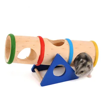 Pet Mazo Dzīvnieku Laukums - Rampa Koka Rotaļlieta Maziem Dzīvniekiem Dwarf Hamster un Peles