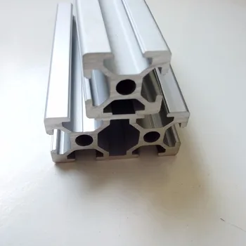 1 gab. 100mm, lai 600mm muitas garums sudraba anodētu T slots Lineārās Sliedes Alumīnija Profilu 2020. gadam CNC 3D Printera Daļas
