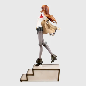 25cm anime Stein s Gate Makise Kurisu PVC rīcības attēls rotaļlietas Anime meitene Makise Kurisu kolekcionējamus lelles modeli, rotaļlietas, par kazlēnu, dāvanu