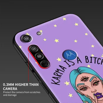 Velns Meitene Telefonu Gadījumā, par Motorola G9 Spēlēt Vienu Kodolsintēzes Hyper G8 Jauda Lite Malas Plus E6s G Stylus TPU Mīksts Vāks Apvalks