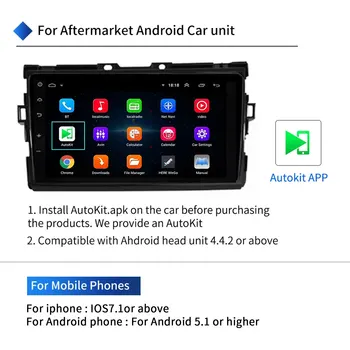 CarPlay Dongle ar Android Auto Carplay Dongle IOS Android Sistēma Ekrānā Smart Link Atbalstu Spogulis-link IOS 14 Mūzikas Kartē