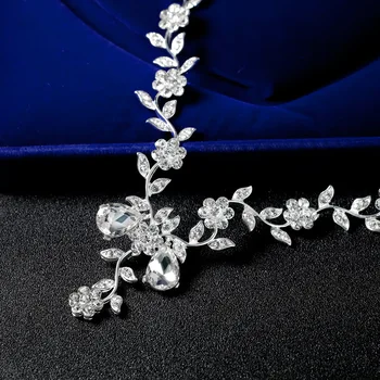 JaneVini Luksusa Kāzu Līgavas Kaklarotas Komplekti Līgavas Modes Kristāla Rhinestones Kaklarota Sudraba Pārklājumu Piederumi 2019