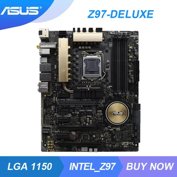 Z97-DELUXE Par Asus Desktop Mātesplatē LGA 1150 DDR3 Z97 i7, i5 i3 USB3.0 SATA3 spēli pc mātesplati