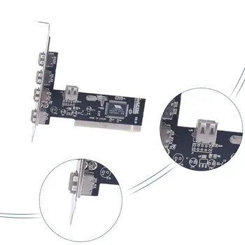 PCI USB 2.0 Plug And Play Bezmaksas Desktop Drive iebūvēta 4+1 Adapteris Karte USB Paplašināšanas Praktiski Karte