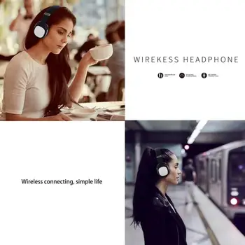 Bezvadu Austiņas Bluetooth 5.0 Stereo Austiņas Regulējams Spēļu Austiņas Ar Mikrofonu Priekš iphone, ipod, PC tālrunis Lattop Mp3