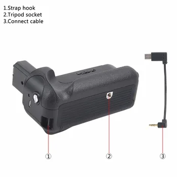 DSTE Vertical Battery Grip VG-6300 Battery Grip Handgrip Turētājs ar NP-FW50 Akumulators Sony A6300 A6000 Kamera