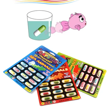 Bērnu Rotaļlietu Sākumā Izglītības 12Pcs Aug Ūdens Absorbcijas Lielāku Tableti Dažādas Piepūšamās Kapsula Izplešanās Dzimšanas dienu Rotaļlieta Gifts1