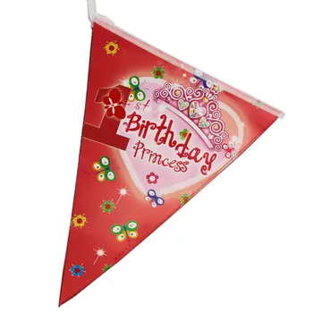 11.11 Kid Baby mīļākais Happy Birthday Party Apdare Piegādes mīloša sirds Vimpeļi Papīra Banner Stērste 1Pack 2.6 Metru NA015