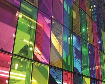 Krāsains Caurspīdīgs Dekoratīvais Stikls Logu Plēves Krāsots Gass Membrānas Celtniecības plēves Kafijas Bārs 60cm *400cm