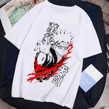Sieviešu Streetwear Naruto Sasuke Vasaras Harajuku Atdzist T Unisex T Krekls Japāņu Anime Smieklīgi Karikatūra Hip Hop Topi Lakrosa Vīriešu