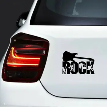 Rock Guitar Auto Auto stiklu Vinila Decal Uzlīmes Uzlīmes Decor Skaists Un Foršs Uzlīmes