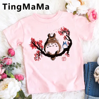 Totoro Dedzīgs Prom Studio Ghibli liels apnikt bērniem, bērnu drēbes, t kreklu, alt e meitene grafiskais vasaras vetement enfant garçon