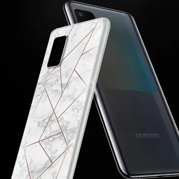 Matēta Soft Case for Samsung Galaxy A51 A71 A50 A70 A21S A12 A02S A31 A50S A70S Tālruņa Korpusa Coque Marmora