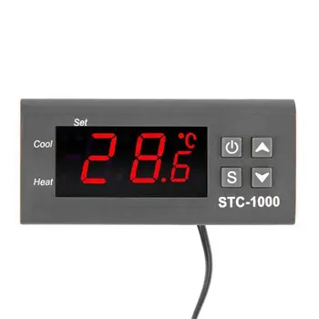 Digitālā STC-1000 universālas Temperatūras regulators Termostats Ar Sensoru