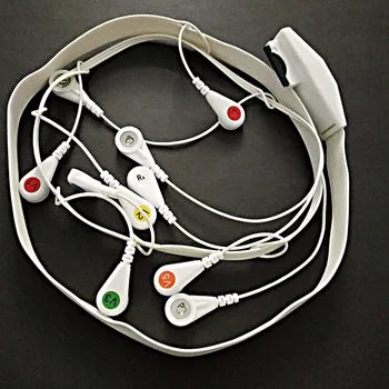 Augstas kvalitātes Izmantot Mortara pacienta monitors ar ECG holter/EKG 10 svina AHA snap kabelis