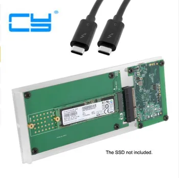 Thunderbolt 3 PCI Express, PCI-E, lai NGFF M-taustiņu, NVME AHCI SSD Pārvērst Gadījumā Kasetne
