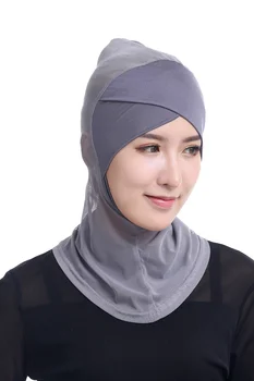 (20 gabali/lot) neto materiāls musulmaņu hijab crossover ninja underscarf,islāma underscarf HM208