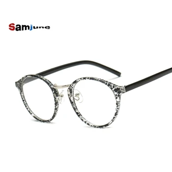 Samjune Sieviešu Brilles Sieviešu Pārredzamu Vintage Apaļas Brilles Rāmis Vīriešu Datoru Briļļu Vīriešiem Oculos De Grau Femininos