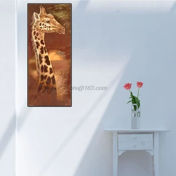Žirafe 5D Pilna Dimanta Izšuvumu Glezniecības DIY Glezna Krustdūrienā Mājas Dekoru