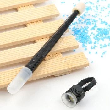 10pcs Vienreizējās lietošanas microblading pildspalvu 0,15 mm 18U asmens adatu Pastāvīgu aplauzums mašīna Uzacu tetovēšanas Pildspalva ar brush pack Sūklis Kauss
