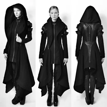SV Ji Lee Eun Tumši Gothic Metal, Punk stila mētelis Kapuci Ilgi sadaļā krekls Sievietēm/Vīriešiem ir 2021. jaunu rāvējslēdzēju hoodies sieviešu drēbes
