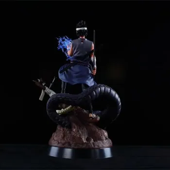 Rīcības Attēls Naruto Uchiha Sasuke Rotaļlietas PVC Modelis Shippuden Akatsuki Itachi Anime Statuetes Kolekcionējamus Esferas Del Lelle Dāvanu 32cm