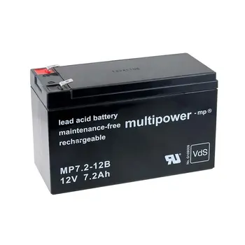 Powery akumulatoru svina (multipower) MP7,2-12B VdS saderīgs ar FIAMM modelis FG20722