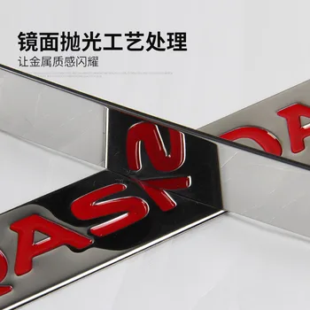 Augstas kvalitātes nerūsējošais tērauds, Automašīnas durvju apdares sloksne, spilgti Nissan Qashqai 2016 2017 2018 Auto-stils