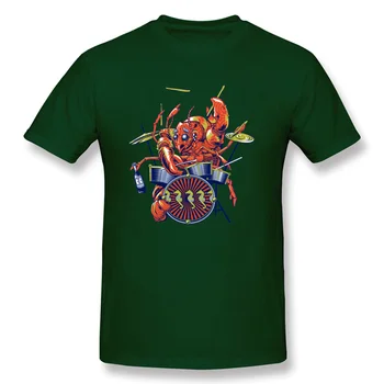 Rock N Roll T-krekls Vīriešu T Šūpojot Omārs Modes Darba Dienu Topi, t-veida, O Kakla Kokvilnas T Krekli Hip Hop Apģērbu Smieklīgi Krabis