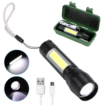 LED Lukturītis Iebūvēts Akumulatora LED Tālummaiņa Fokusa Mini Led Lampiņu Lāpu, Lukturi Laternas Regulējams Penlight Ūdensizturīgs T6 Gaismas