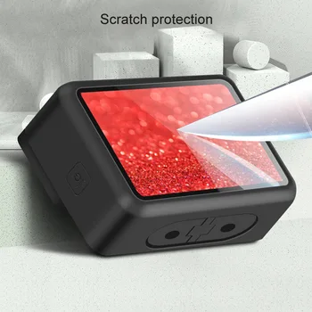 PULUZ Augstas Kvalitātes GoPro HERO8 Melnās Lēcas + LCD Displejs Rūdīta Stikla Plēves aizsargplēvi Rīcības Kameru Piederumi
