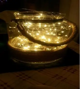 3AABattery Darbojās 5M 50leds Mini LED Dekoratīvās Vara Stieples Pasaku String Gaismas lampa uz Ziemassvētkiem, Svētku, Kāzu un Puse