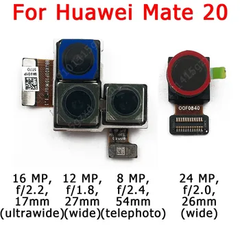 Oriģinālo Priekšējo un Aizmugurējo Aizmugurējo Kameru Huawei Mate 20 Mate20 Galvenais Saskaras Kameras Modulis Flex Nomaiņa Rezerves Daļas