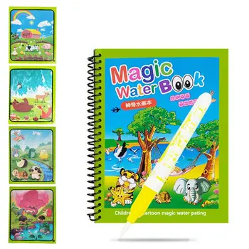 Ūdens Zīmēšanas Grāmata Burvju Rotaļlieta Krāsošana Zīmēšanas Grāmata Izglītības Mācību Krāsošanas Pildspalvas Bērniem