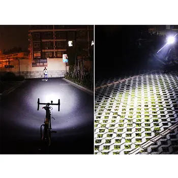 Velosipēdu Izcelt Ragu Gaismas USB Lādējamu Ūdensdrošs LED Drošības Lampa Ceļu satiksmes Kalnu Velosipēds, Velosipēdu