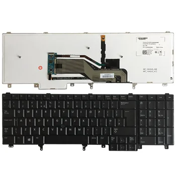 JAUNS LIELBRITĀNIJĀ Klēpjdators Tastatūra DELL E6520 Teclado E6530 E6540 E5520 E5520M E5530 melns ar klaviatūras Apgaismojums