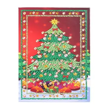 5D DIY Īpaša forma Daļēju Dimanta Glezna Ziemassvētku Apsveikuma Kartiņas Apsveikuma kartiņu DIY Dekoru Glezna, Dāvanu