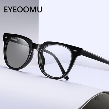 EYEOOMU Photochromic Saulesbrilles Ar Polarizētu Lēcas Vīriešu Braukšanas Āra UV400 Laukumā Modes Brilles Sievietēm Retro Hameleons Rāmis