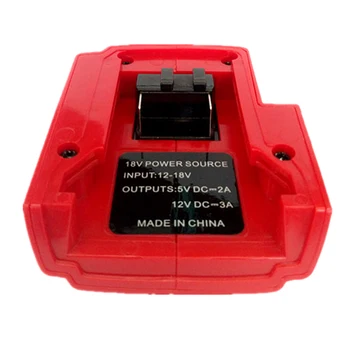 Converter USB Adapteri Barošanas Avots Litija Akumulators 12V M12 M18 Red Nomaiņa, Portatīvo Drošu Lādētāju, Instrumenti,