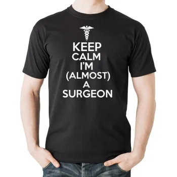 Karstā Pārdošanas Saglabāt Mieru, es esmu Gandrīz Ķirurgs Smieklīgi Medicīnas T-kreklu, Dāvanu Nākotnes Ķirurgs Dr.