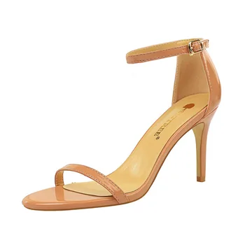 Dāmas sandales extreme augstpapēžu kurpes sieviešu sandales lakādas mary Jane kurpes apavi sandalias mujer 2019 zapatos mujer