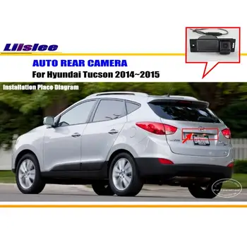 Automašīnas Atpakaļskata Kamera Hyundai Tucson~Atpakaļ Autostāvvieta HD CCD RCA NTST PAL CAM