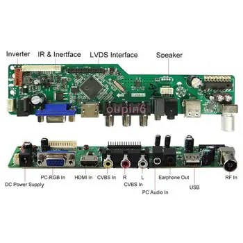 AUDIO, VGA, AV TV HDMI USB LCD LED 1 CCFL lampas Kontrollera draiveri Kuģa LP141WP1(TL)(C2) 1440X900 14.1